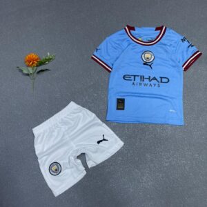 Manchester City Home Kit for Kids 22/23.